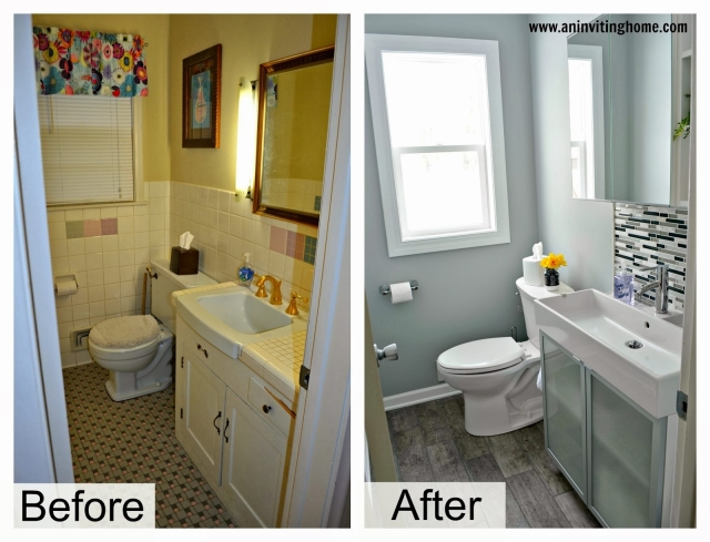 An Inviting Home A Modern Amp Functional Bathroom Update inside Small Bathroom Before And After - Man 17
